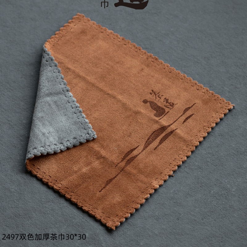 2497双色加厚茶巾3030