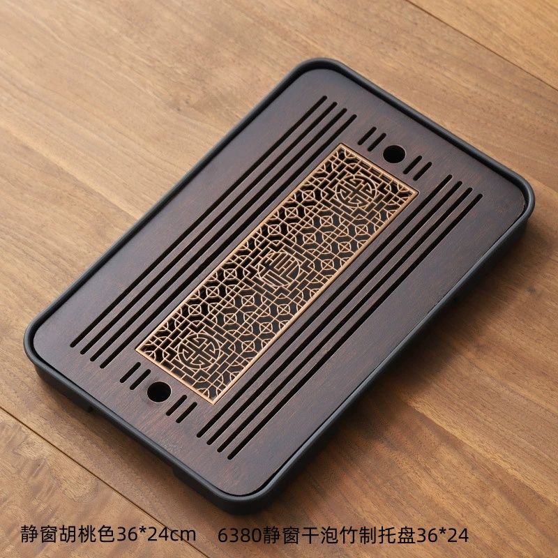 6380静窗干泡竹制托盘3624