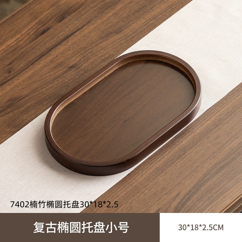 7402楠竹椭圆托盘30182 5