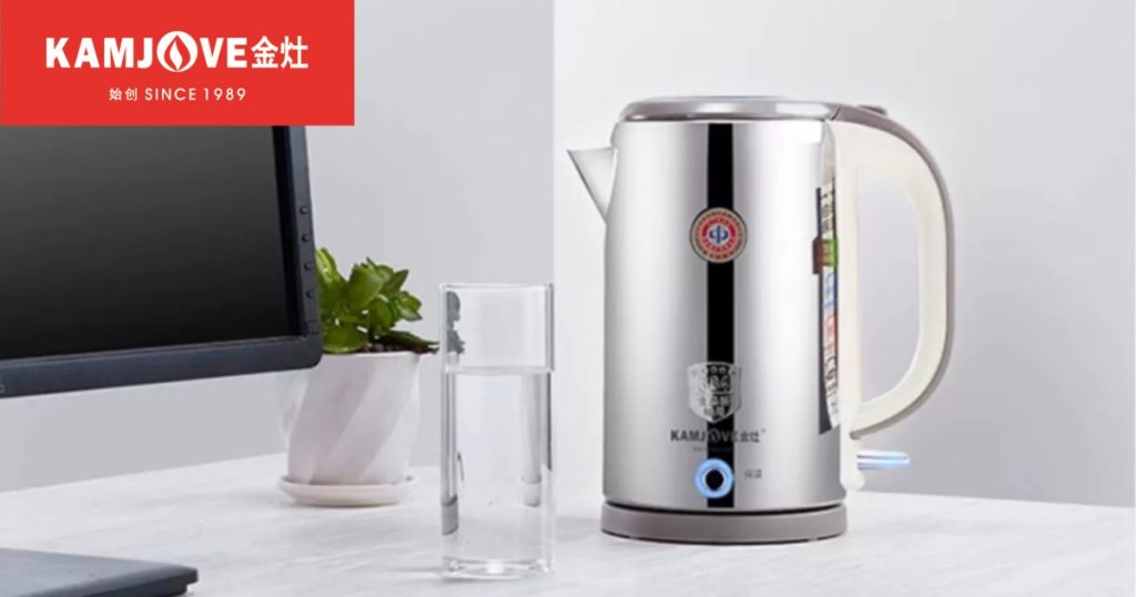 KAMJOVE 金灶 全钢电热水壶304不锈钢自动断电烧水壶保温一体家用煮水 webp