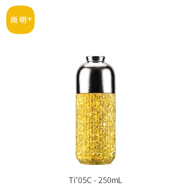尚明Ti05C条纹钛杯250ml（金色）