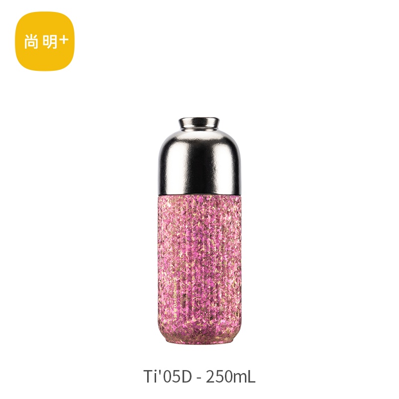 尚明Ti05D条纹钛杯250ml（紫色）