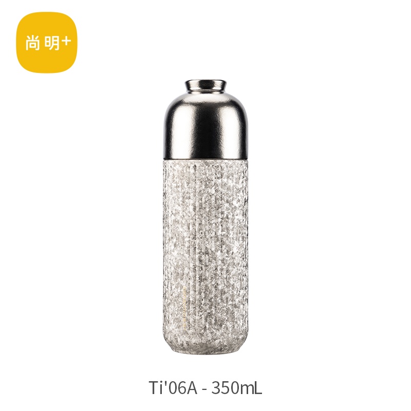 尚明Ti06A条纹钛杯350ml（银色）