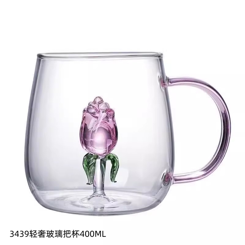 3439轻奢玻璃把杯400ML