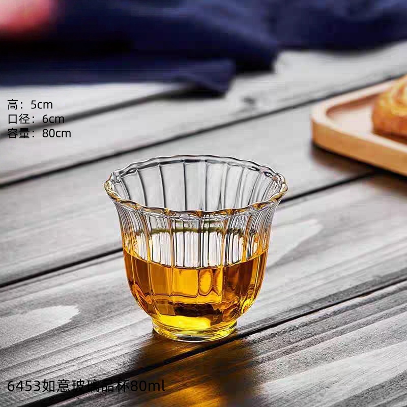 6453如意玻璃品杯80ml