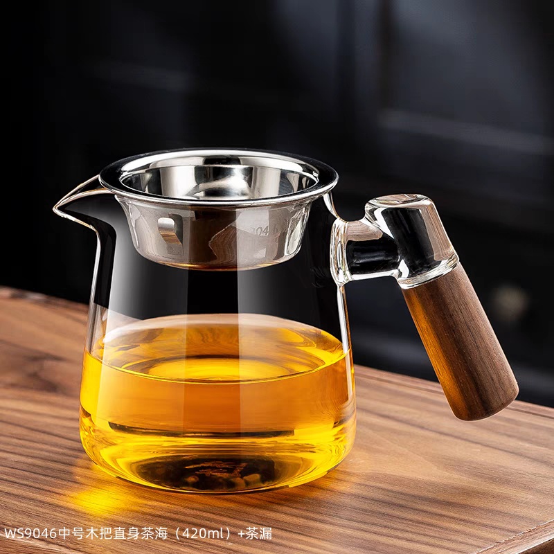 WS9046中号木把直身茶海茶漏