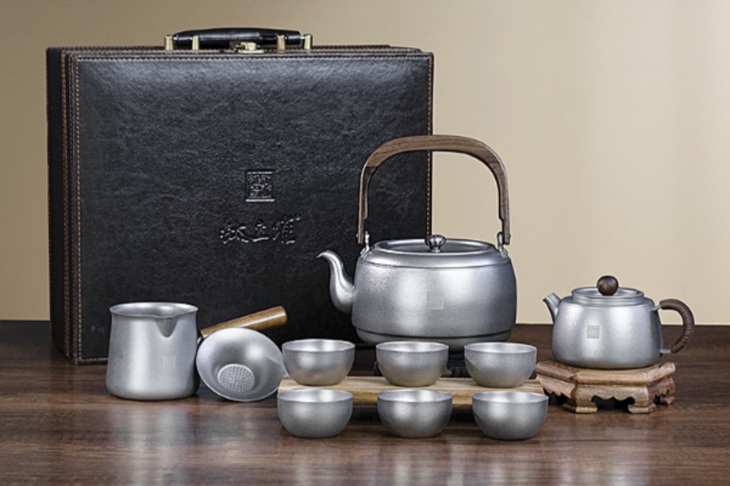 纯钛茶具茶席实拍
