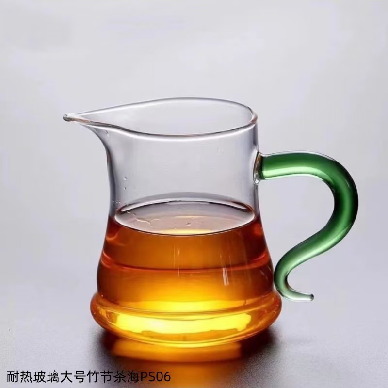耐热玻璃大号竹节茶海PS06