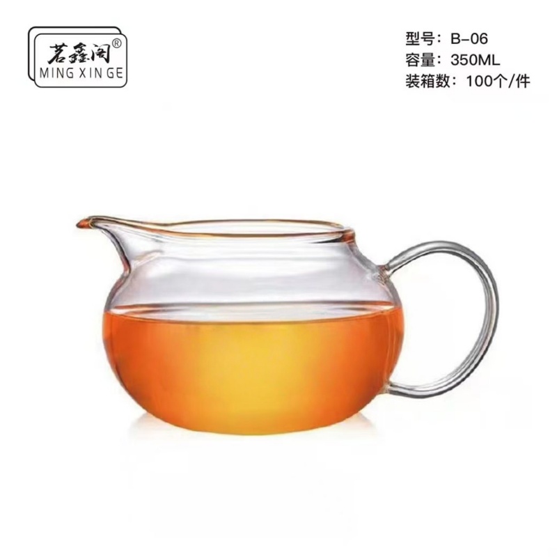 茗鑫阁B06玻璃公道杯350ML