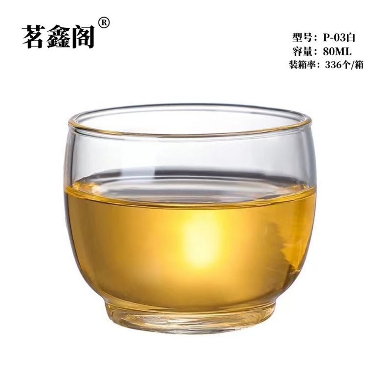 茗鑫阁P03玻璃品杯80ml